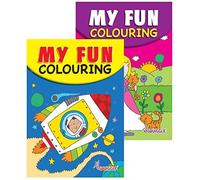 Squiggle My Fun - Set di 2 libri da colorare, formato A5, formato da viaggio