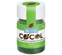 Squires Kitchen Green COCOL - Colorazione al cioccolato a doppia resistenza, il prodotto perfetto per aggiungere colore al cioccolato e per creare i propri fogli di trasferimento, 18 g