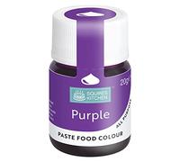 Squires Kitchen Pasta colorante alimentare viola, colorante alimentare concentrato per l'uso con pasta di zucchero, glassa, fondente, paste modellanti, crema al burro, glassa reale, miscele per torte