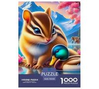 Squirrel 1000 Pezzi Cute Animals Puzzle Classici Impegnativo E Difficile Per Difficoltà Sfida Per Adulti E Bambini Da 14 Anni E Più Puzzle Per Gioco Familiare, Festa Aziendale Regalo Giocattolo Color