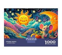 Squirrel Cozy Scene Puzzles 1000 Pezzi Perfetto Per Appassionati Di Esperti Sfida Impossibile Creativo Cute Regalo Per La Famiglia Per Adulti E Bambini A Partire Da 12 Anni 70x50cm/1000pcs