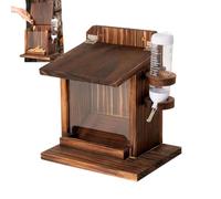 Squirrel Feeder Box - Wall Mount Wooden Squirrel House Feeder