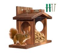 Squirrel Feeder | Convenient Storage Squirrel Snacker Feeder with A Removable Roof | Easy to Assemble Outdoor Feeding Station and Garden Decoration | Multi-Functional Design