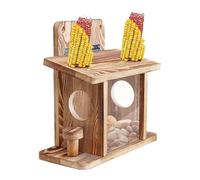 Squirrel Feeder | House with Corn COB Holdder,Squirrel Box Backyard Decor - for Backyard Lawn Porch Patio Recinzione Balcony Feeding Watching