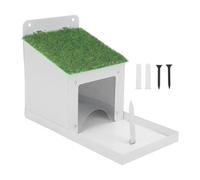 Squirrel Feeder - Metal, 23.1x13x16.6cm Outdoor Chipmunk Feed Box | Weatherproof, Rustproof Wildlife Feeder For Garden, Yard, Lawn, Patio, Corncob Holder Included