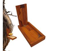 Squirrel Feeding Station - Weather-Proof Outdoor Chipmunk Snack Box | Large Easy-Refill Wildlife Food Container, Garden Yard Winter Nourishment Feeder for Backyard Creatures, Porch