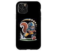 Squirrel Football Touchdown Five Stars Play Custodia per iPhone 11 Pro