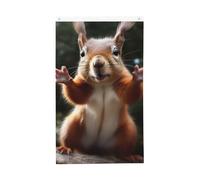 Squirrel Funny Animal Bandiere Resistente Alle Intemperie Flag Durevole Bandiera Per Casa Esterno Festival 3X5Ft