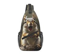 Squirrel Funny Animal Zaino A Tracolla Regolabile Sacchetto Del Petto Casual Borse A Tracolla Per Sport Ciclismo Corsa