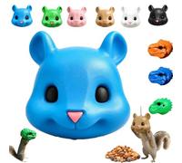 Squirrel Head Feeder, Funny Animal Face Hanging Feeder, Multiple Colors and Styles Available, 3D Printing, Animal Face Mask Shell for Patio Backyard Watching and Novel，1pc-c