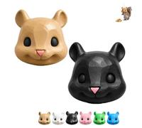 Squirrel Head Feeder Funny Big Mouse Head Hanging Feeder for Outdoor Garden No-Assembly Easy-Fill Wildlife Feeding Station for Backyard Patio Porch Novelty Decor Gift for Wildlife Lovers(Mix2a)