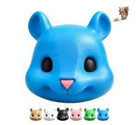 Squirrel Head Feeder Funny Big Mouse Head Hanging Feeder for Outdoor Garden No-Assembly Easy-Fill Wildlife Feeding Station for Backyard Patio Porch Novelty Decor Gift for Wildlife Lovers(Blue)
