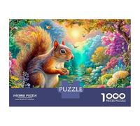 Squirrel Holding An Acorn by Stream Puzzle Da 1000 Pezzi Dream Forest Squirrel Perfetto Per Il Legame Familiare, Adulti E Bambini 52x38cm/1000pcs