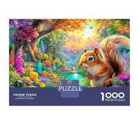 Squirrel in A Colorful Forest Puzzle Da 1000 Pezzi Dream Forest Squirrel Perfetto Regalo Per Ragazzi, Ragazze, Uomini E Donne 38x26cm/1000pcs