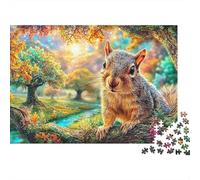 Squirrel in An Enchanted Forest Puzzle Da 1000 Pezzi Adorable Squirrel Cartone Riciclato, Ottimo Regalo Per Tutte Le Età 70x50cm/1000pcs