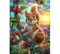 Squirrel in Flower Garden Puzzle 1000 Pezzi Multicolore Creativo Ragazzi Gioco Educativo Intelligenza Idea Regalo Per Figlio 1000 PCS