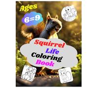 Squirrel life coloring book woodland creatures trees & acorns to color: Charming forest life coloring pages for mindful relaxation