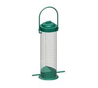 Squirrel Proof Bird Feeders, Outdoor Iron Mesh Feeder, 11.42x2.56x2.56 inches, Metal Finch Food Station, Hanging Garden Accessory, Lightweight, for Fence Mount Bird Rest Stop