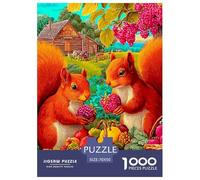 Squirrel Puzzle 1000 Pezzi Idea Regalo Uomo E Donna Cute Pet Immagine Dipinta, Intrattenimento Creativo Per Adulti E Bambini A Partire Da 12 Anni70x50cm/1000pcs