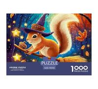 Squirrel Puzzle 1000 Pezzi Regalo Per Amore E Amico Cute Pet Perfetto Per Appassionati Di Puzzle Esperti Puzzle Classico Per Adulti E Bambini Dai 14 Anni70x50cm/1000pcs