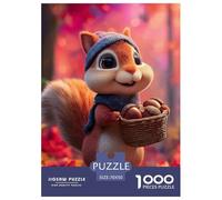 Squirrel Puzzle 1000 Pezzi Regalo Per Amore E Amico Cute Pet Perfetto Per Appassionati Di Puzzle Esperti Per Adulti E Bambini A Partire Da 12 Anni70x50cm/1000pcs