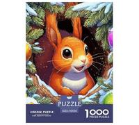 Squirrel Puzzle 1000 Pezzi Regalo Per Amore E Amico Cute Pet Perfetto Per Appassionati Di Puzzle Esperti Puzzle Classico Per Adulti E Bambini Dai 14 Anni70x50cm/1000pcs