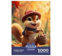 Squirrel Puzzle 1000 Pezzi Regalo Per Amore E Amico Cute Pet Perfetto Per Appassionati Di Puzzle Esperti Puzzle Classico Per Adulti E Bambini Dai 14 Anni70x50cm/1000pcs