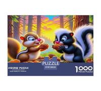 Squirrel Puzzle Da 1000 Pezzi Per Amanti Della Scienza: Esplora Mondi Scientifici E Esercita La Ragione!