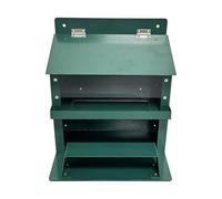 Squirrel Table, Metal Feeder Box, Iron Material, Practical and Easy Handling, Keeps Food Dry and Fresh, for Backyard Garden Park Chipmunk Bird Feeding, 20.5x15.8x23cm