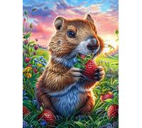 Squirrel with A Berry in A Magical Forest Rompicapo 1000 Pezzi Difficili 3D Cartone Rigido Resistente Tema Architettura Wildlife Pet Per Esperti Per Decorazione E Collezione Qualità Museale 1000 PCS