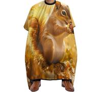 Squirrel With Long Tail Uomo Donna Mantella Parrucchiere Con Chiusura A Gancio Mantella Taglio Capelli Tutta Lunghezza Mantellina Parrucchiere Per Acconciatura Parrucchieri 168X140Cm