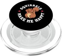 Squirrels Make Me Happy Cute Animal Design PopSockets PopGrip per MagSafe