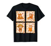 Squirrels Pumpkin Fall Coffee Cozy Autumn Aesthetic Maglietta