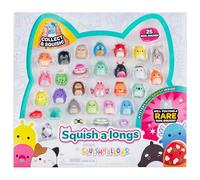 Squish-a-longs Confezione da 25 - Serie 3 - (25) Mini-Squish da 2,5 cm, 5 Accessori, 1 Anello, * Guida per collezionisti - Colleziona Trade & Play