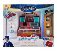 Squish-a-longs SQAL0110 - Set da gioco Harry Potter Hogwarts Express, contiene 3 x 2,5 cm mini squish con 3 accessori, 1 set da gioco per valigia e 1 guida per collezionare, scambiare e giocare