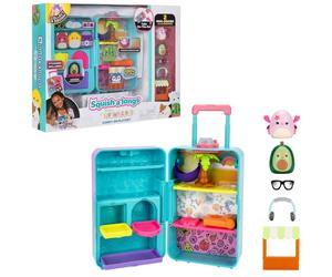 Squish-a-longs Juego de equipaje On-The-Go - (2) Mini-Squish de 1 pulgada, 3 niv