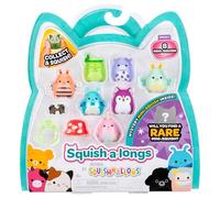 Squish-a-longs Mini-Squish - Confezione da 8 (onda 4, stile 4) include Bubba la mucca viola, Townes the Green Juice, Tundra the Plum Husky e molto altro ancora