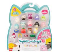 Squish-a-longs Original Squishmallows - Confezione da 14 mini squish da 2,5 cm con 4 accessori, 1 anello e una guida per collezionisti - Colleziona, commercia e gioca