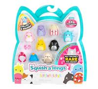 Squish-a-longs SQAL0027-8 pezzi, contiene 8 X 2,5 cm Mini Squish con 2 X accessori, 1 X anello e 1 X Collectors Guide (onda 3, Stile 2) - Collezionare, scambiare e giocare
