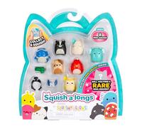 Squish-a-longs SQAL0086-8 pezzi, contiene 8 X 2,5 cm Mini Squish con 2 X accessori, 1 X anello e 1 X Collectors Guide (Wave 3, Stile 4) - Collezionare, scambiare e giocare
