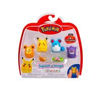 Squish-a-longs SQAL0296 Pokémon 4-Pack (Gengar, Fukano, Plinfa, Pikachu)