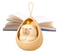Squish Lamp Toy - Lampada da notte in silicone ricaricabile da 1200 mAh, design morbido Capybara, ornamento LED con rilevamento automatico, per asilo nido, comodino, cameretta dei bambini, scrivania