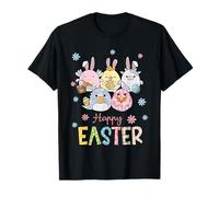 Squish Squad Mallow Bunny Happy Easter per donne e bambine Maglietta