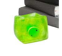 Squish Toys | Realistic Elastic Cube Fish Inside Decoration,Squeeze Stress Toy - for Christmas Stocking Stuffers Party Favors Travel Girl Adults