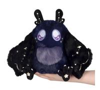 Squishable - Mini Mothman Minuit - Collection Mothman - 22 cm - Peluche douce objet de collection - Aimants ailes