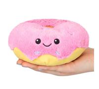 Squishable - Snugglemi Snackers Pink Donut Plush - Comfort Food Collection - 16 cm - Soft Toy Collectible Stuffed Animal