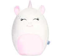 SQUISHBRUBIES Emily l'Unicorno - Peluche di 35 cm - Morbidissimo Peluche - Peluche da Coccolare, Regalare e Collezionare - Bianco e Rosa