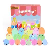 Squishies Fluorescente 30 Pezzi Squishy Giocattoli Mini Morbidi Carino Squishy Morbido Spremere, No Tossici e Giocattoli Divertenti di Sollievo Giocattolo dei Bambini e Adulti (Stile Casuale)