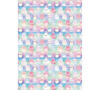 Squishmallow - Rotolo di carta da regalo per squishmallow, 4 m