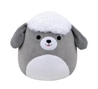 Squishmallows Arnold - Cane da pastore originale grigio e bianco, 50 cm